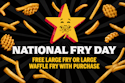 Carl's Jr. Large Fries or Waffle Fries for $6 + shipping varies