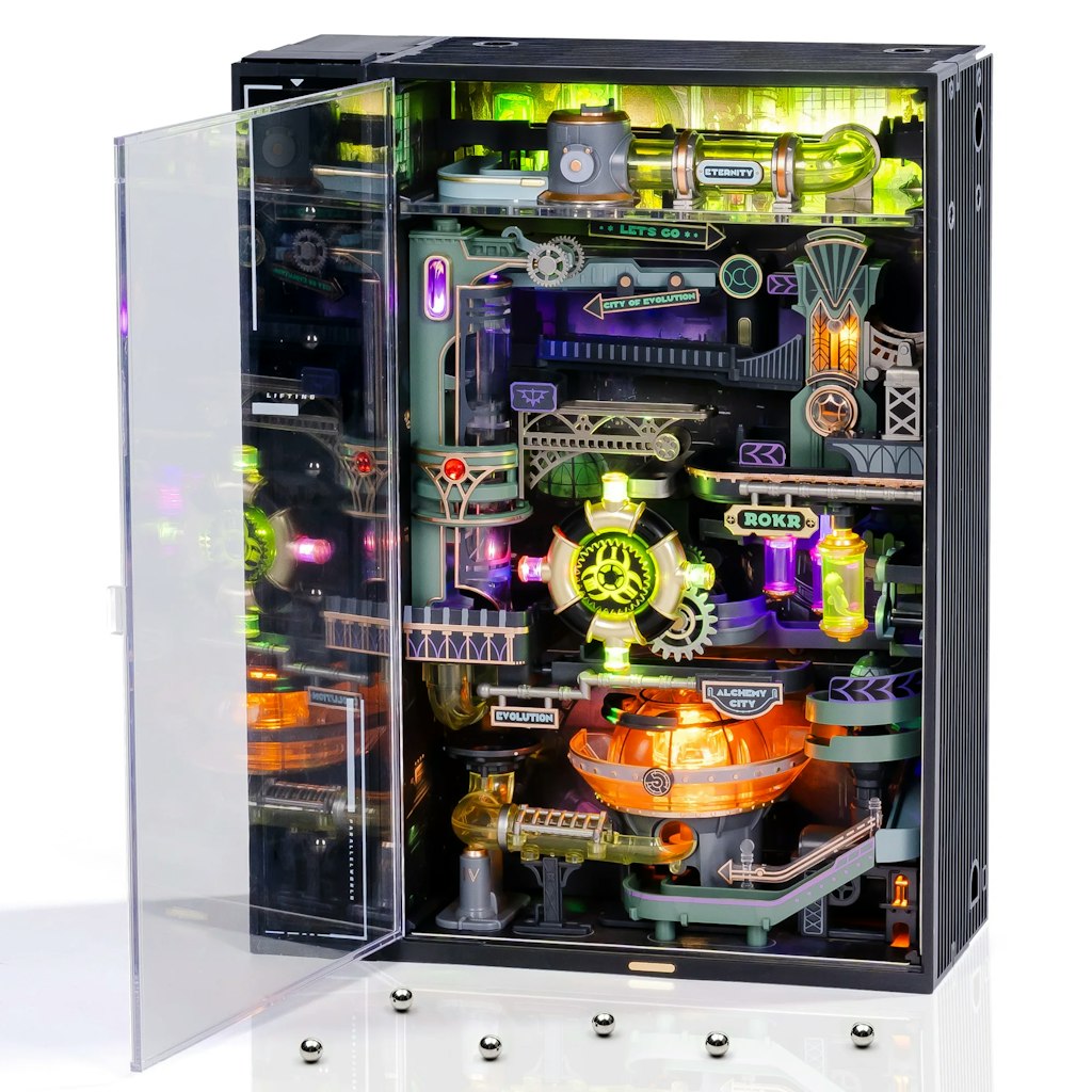 ROKR Alchemy City Pinball Track Model Assembly Set: $48.10 ROKR Alchemy City Pinball Track Model Assembly Set: $48.10