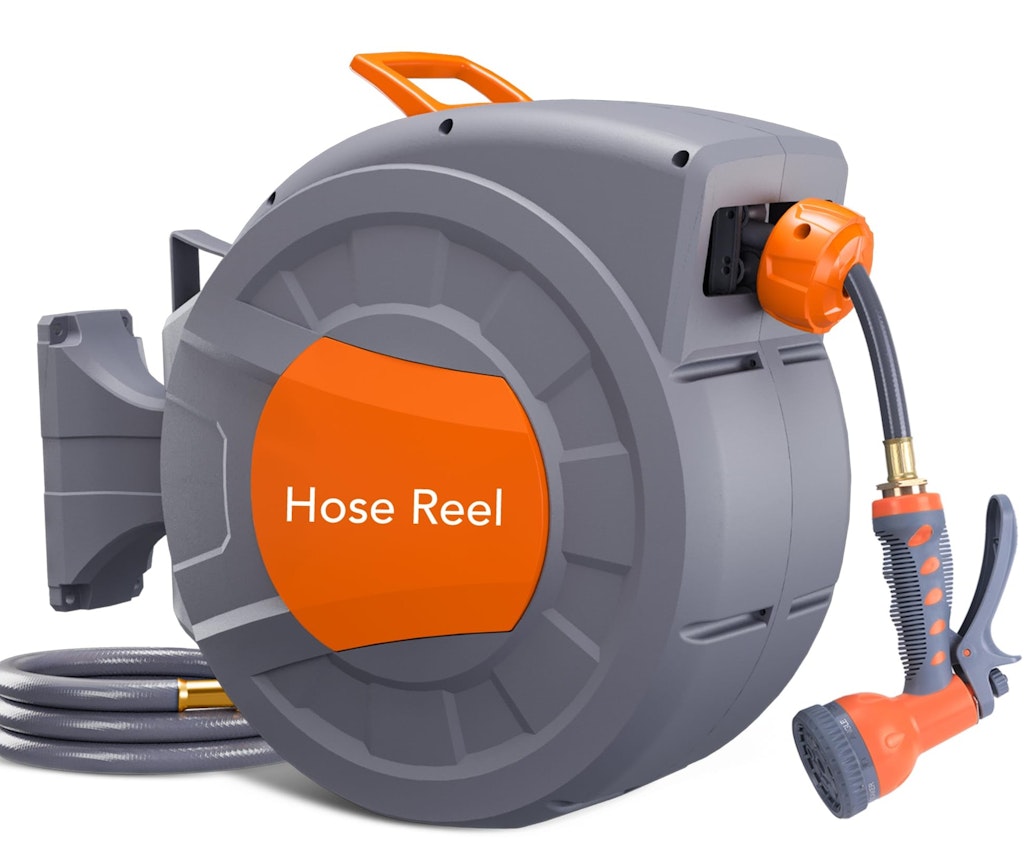 GAOMON Retractable 1/2" x 72' Wall Mounted Garden Hose Reel: $57 GAOMON Retractable 1/2" x 72' Wall Mounted Garden Hose Reel: $57