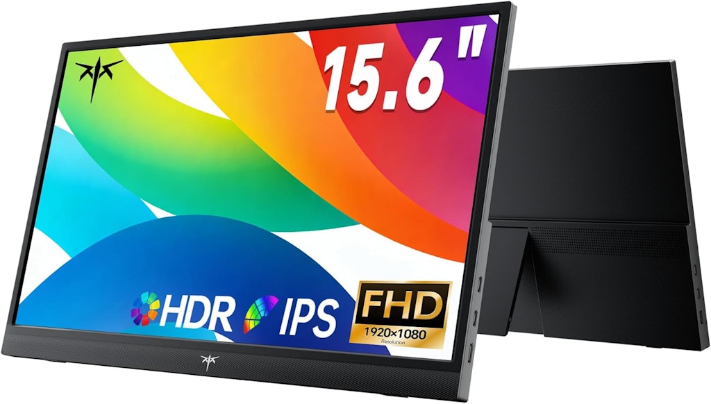 KTC 15.6" 1080p HDR IPS Portable Monitor: $48.99