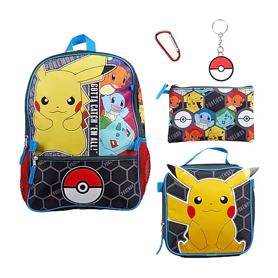 Pokemon 5-Piece Backpack Set: $22