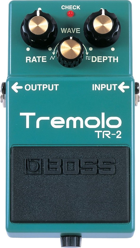 BOSS TR-2 Tremolo Guitar Pedal: $90