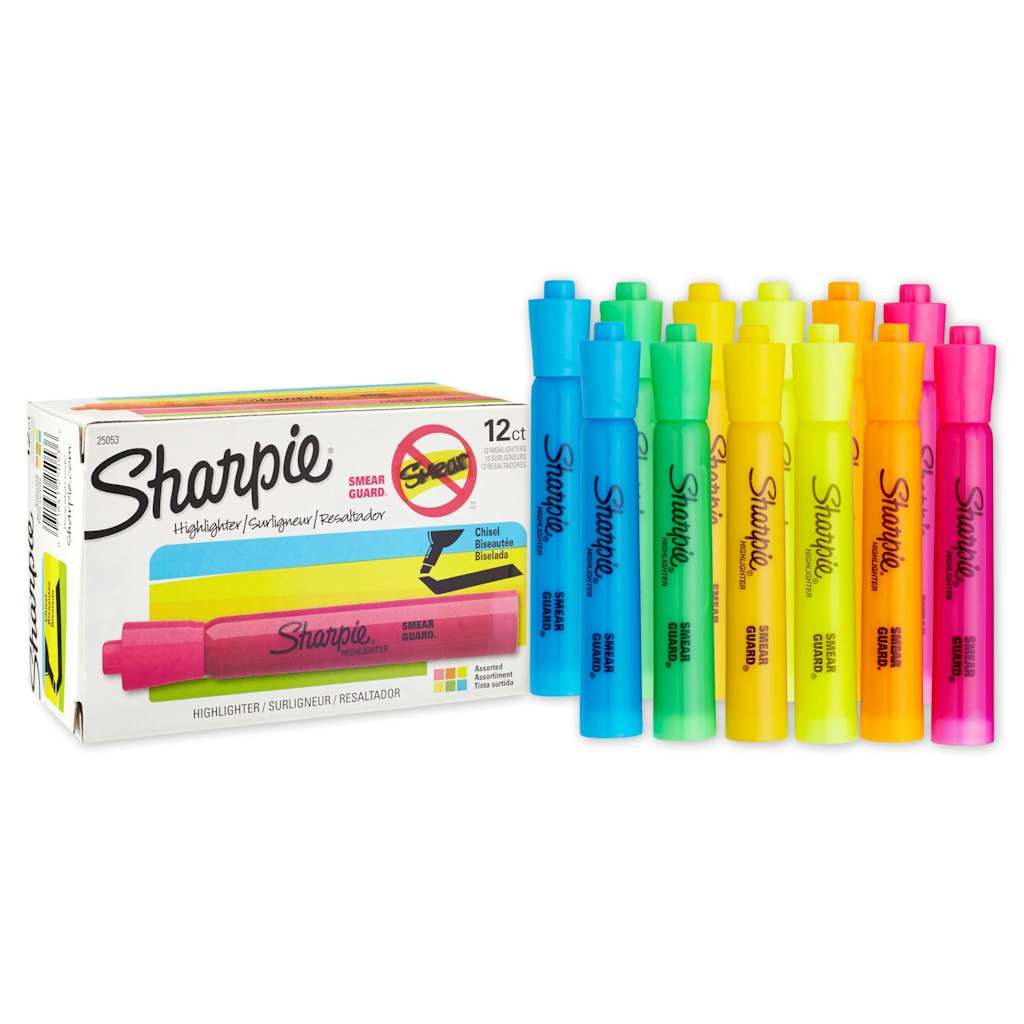 Sharpie 12-Count Tank Style Chisel Tip Highlighters: $5.50