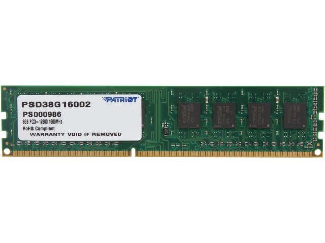 Patriot Signature Line 8GB DDR3 1600 Desktop Memory: $40.61