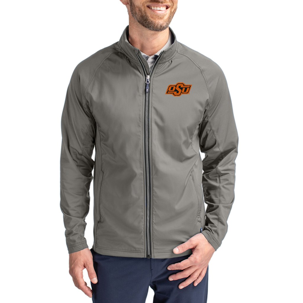 Cutter & Buck Oklahoma State Cowboys Adapt Eco Knit Full-Zip Jacket: $119.99