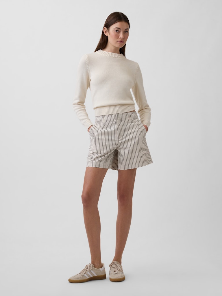 Mid-Rise Downtown 5-Inch Khaki Shorts: $29.99 Mid-Rise Downtown 5-Inch Khaki Shorts: $29.99