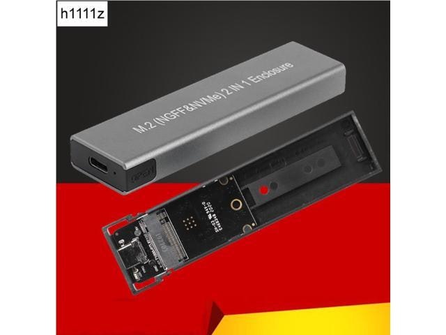 M.2 NVMe and SATA SSD Enclosure: $31.99