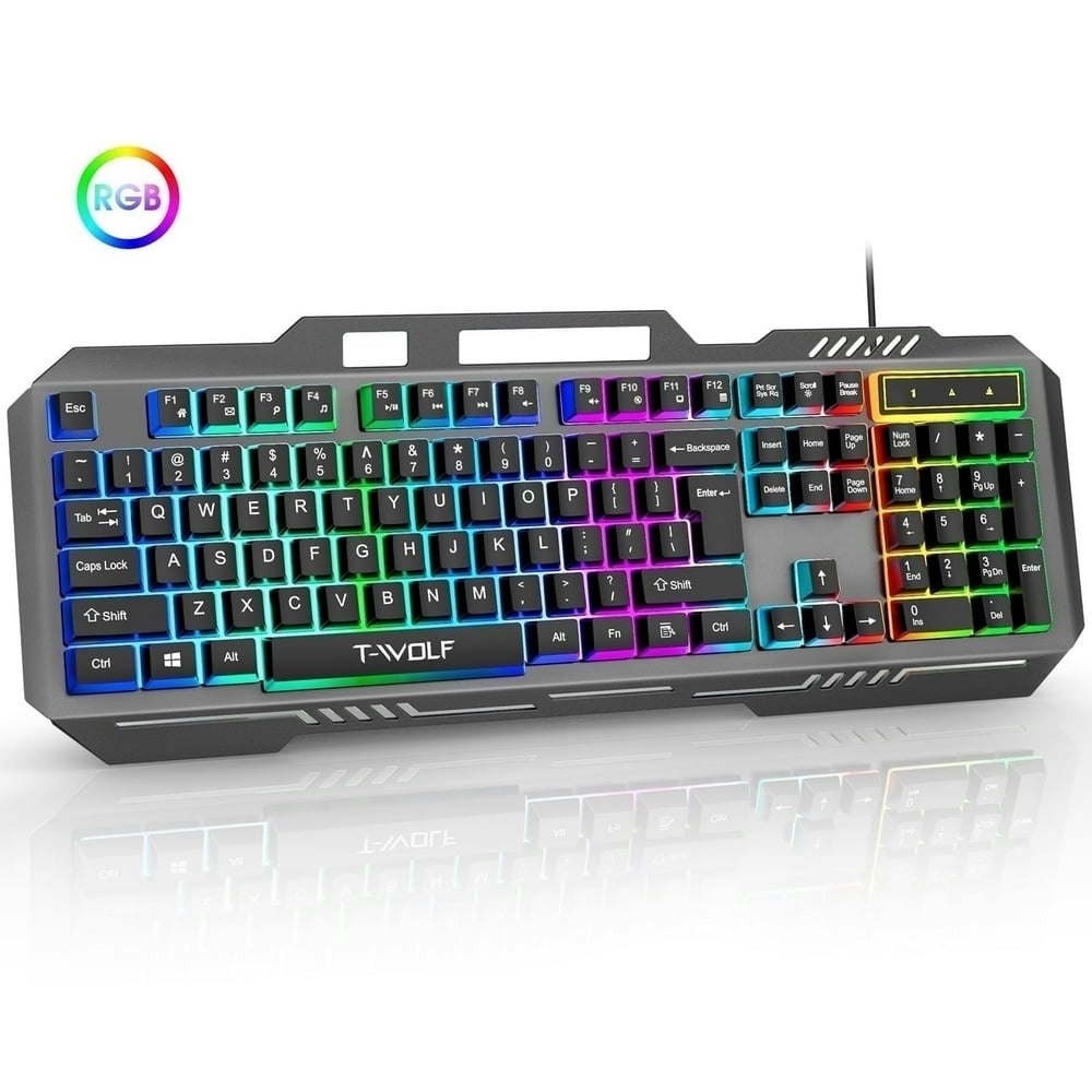 Muzpu RGB Wired Mechanical Gaming Keyboard: $19.99