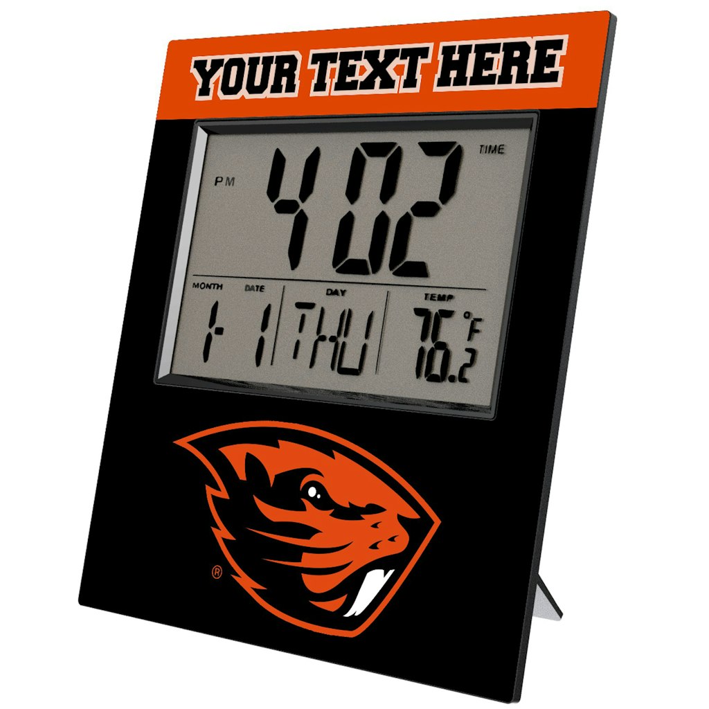 Keyscaper Oregon State Beavers Personalized Digital Desk Clock: $59.99 Keyscaper Oregon State Beavers Personalized Digital Desk Clock: $59.99