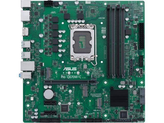Asus Pro Q670M-C-CSM mATX Motherboard: $135.82