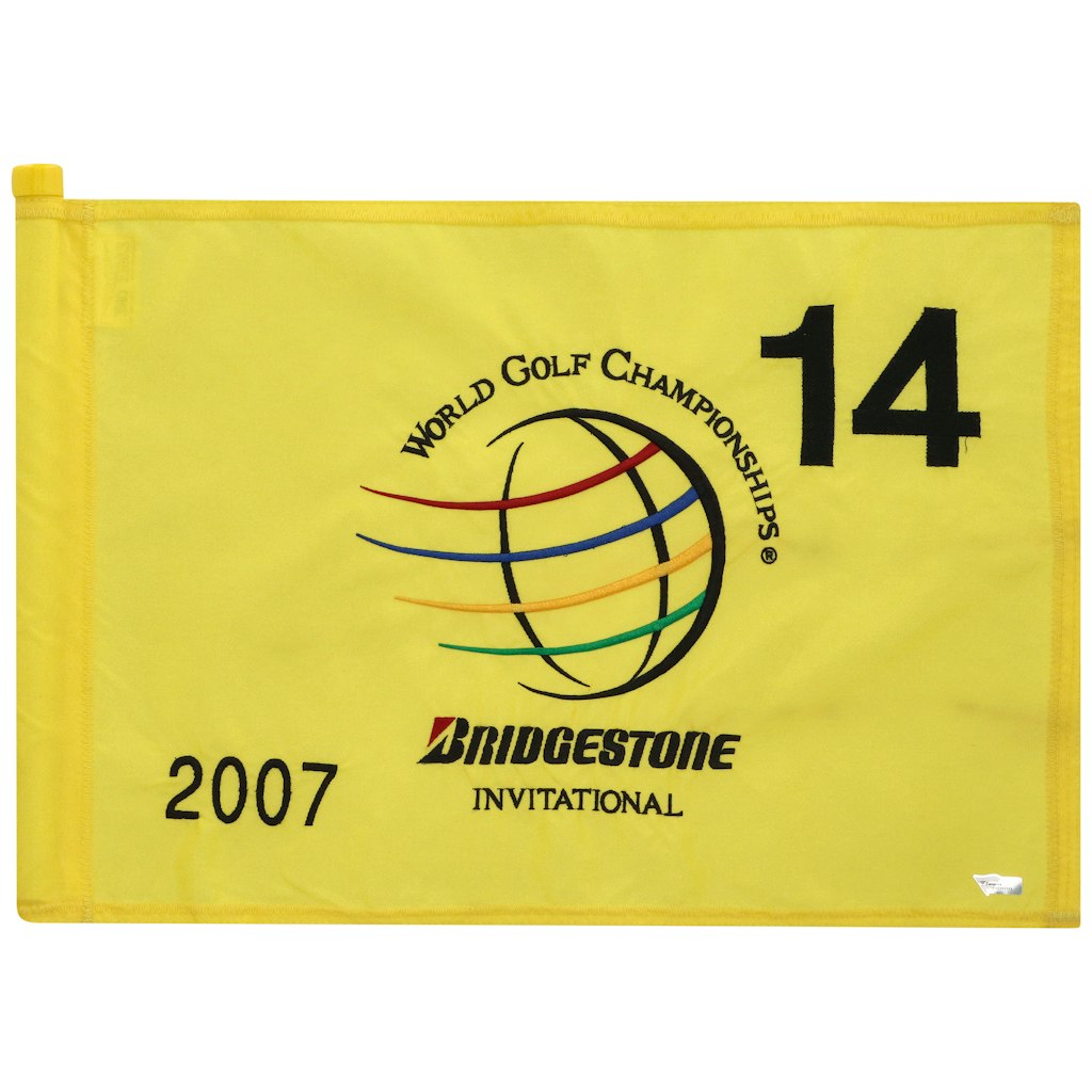 PGA Tour Event-Used 2007 Bridgestone Invitational Pin Flag: $899.99