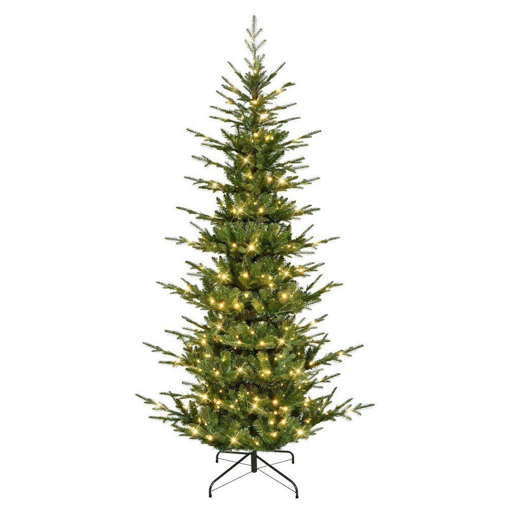 Puleo 7.5-Foot Pre-Lit Artificial Slim Hillside Spruce Tree: $504.99 Puleo 7.5-Foot Pre-Lit Artificial Slim Hillside Spruce Tree: $504.99