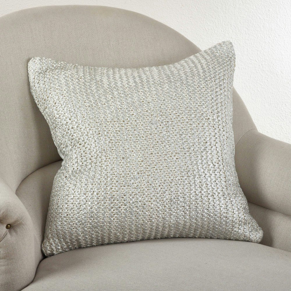 Saro Lifestyle 20" x 20" Down Filled Knitted Throw Pillow: $69.99 Saro Lifestyle 20" x 20" Down Filled Knitted Throw Pillow: $69.99