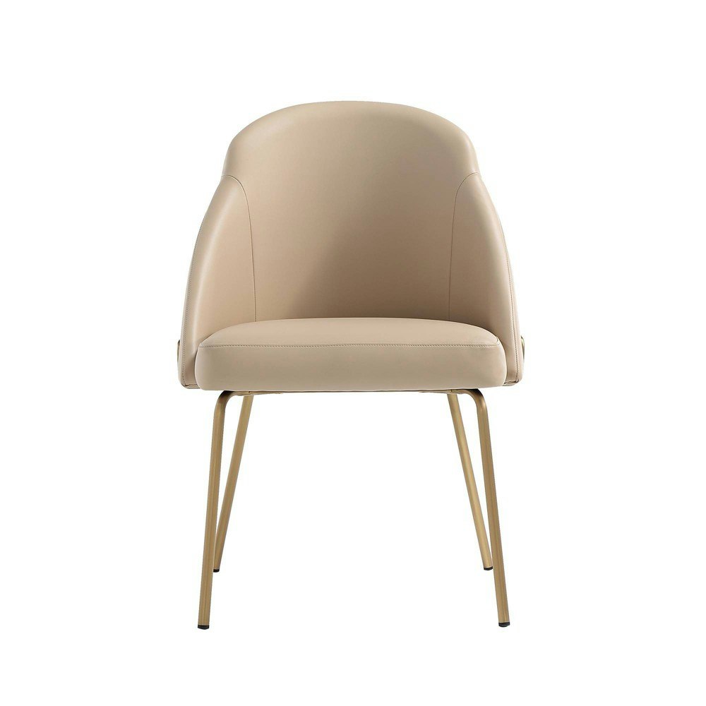 Manhattan Comfort Gracie Vegan Leather and Metal Dining Chair: $339.99