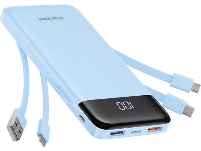 Charmast 10,000mAh Portable Charger with Built-in Cables: $43.89 Charmast 10,000mAh Portable Charger with Built-in Cables: $43.89