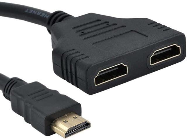 HDMI 1-Input to 2-Output Splitter Adapter: $5.66 HDMI 1-Input to 2-Output Splitter Adapter: $5.66