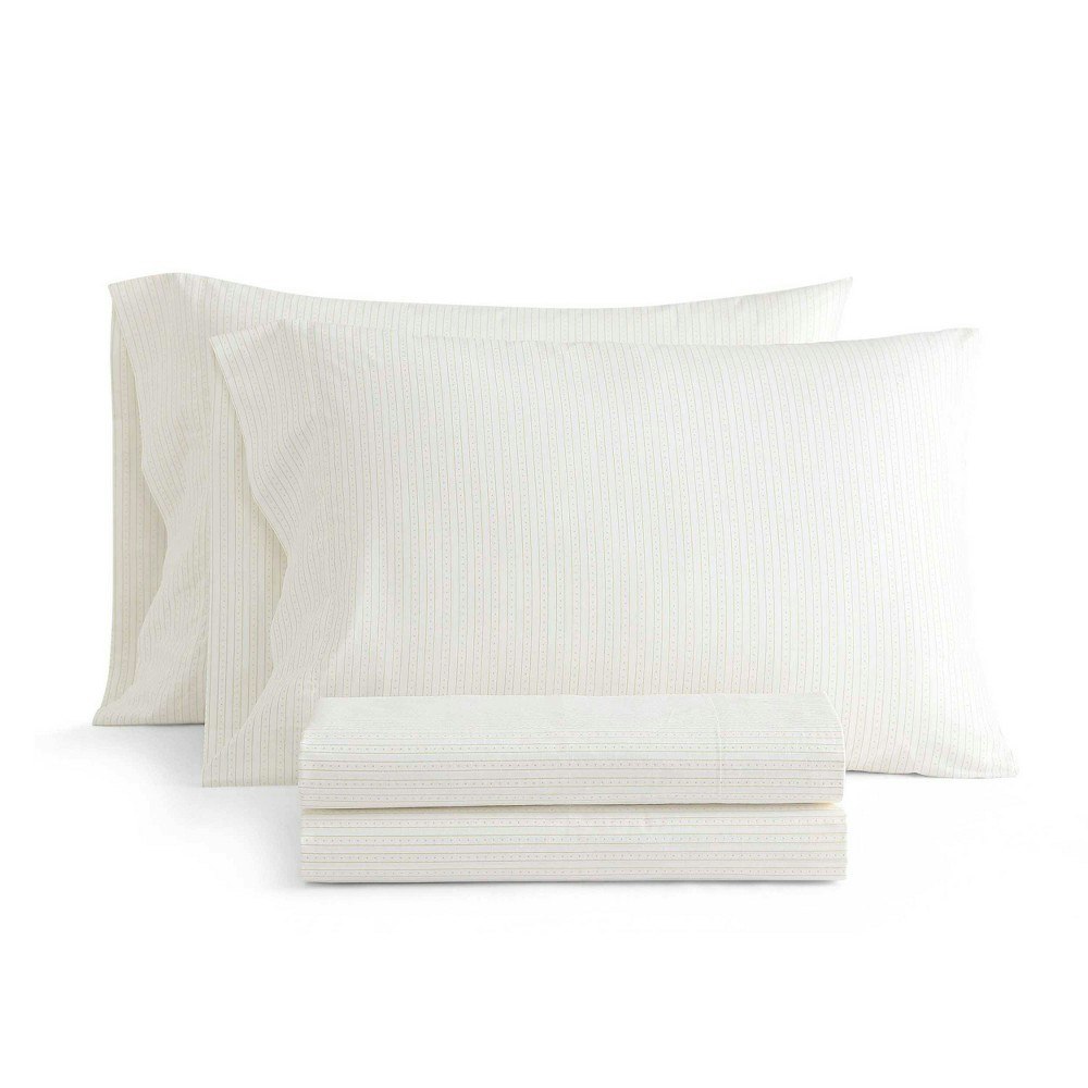 Martha Stewart Queen Dottie Stripe Sheet Set: $79.99