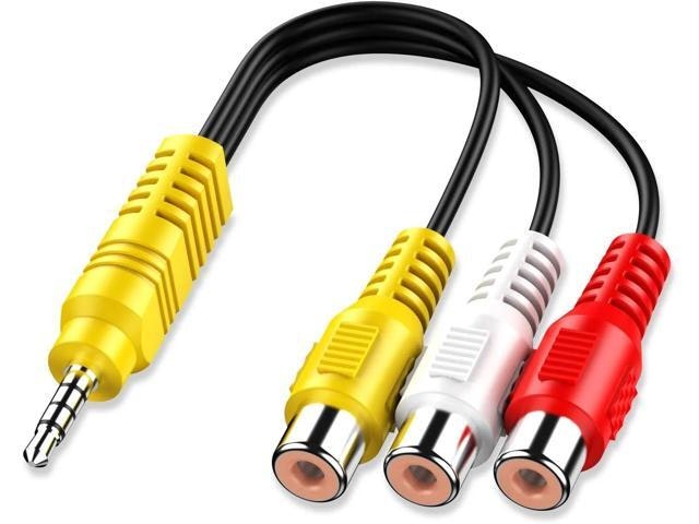Dixsg 3.5mm to 3 RCA AV Adapter Cable: $6.99 Dixsg 3.5mm to 3 RCA AV Adapter Cable: $6.99