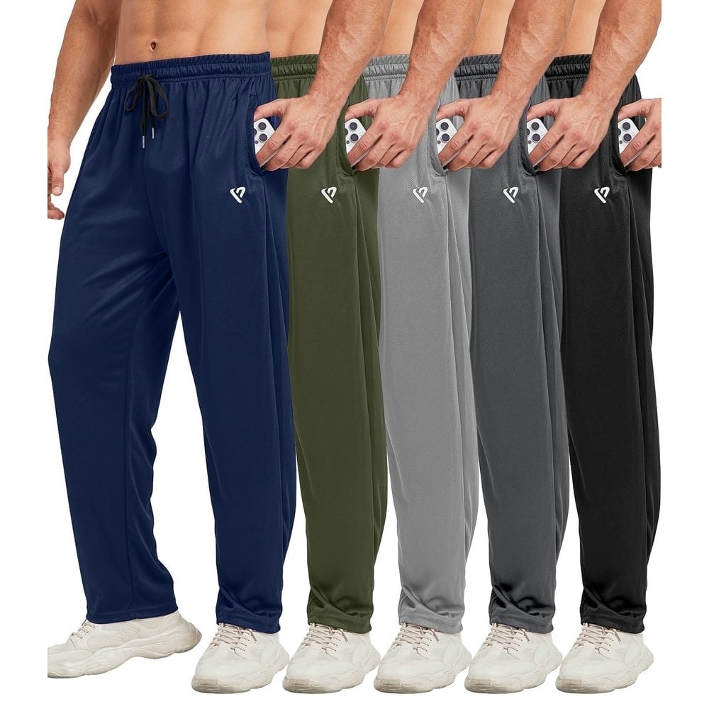 Men's Open Bottom Athletic Sweatpants 5-Pack: $44.95