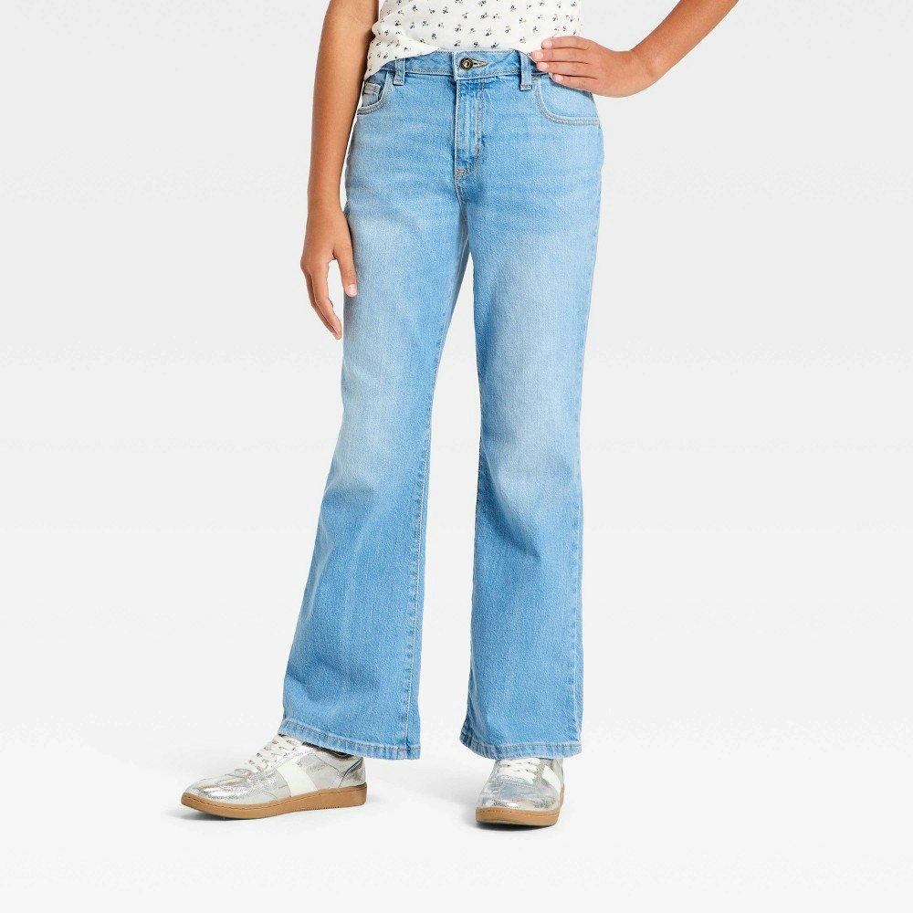 Girls' Mid-Rise Loose Fit Bootcut Jeans: $25