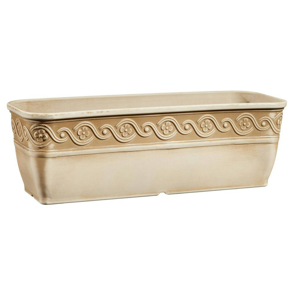 Classic Home and Garden Corinthian Trough Resin Planter 3-Pack: $19.99 Classic Home and Garden Corinthian Trough Resin Planter 3-Pack: $19.99