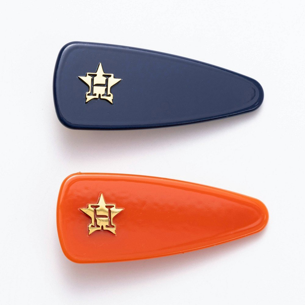 Bijoux Sport by Luv Aj MLB Houston Astros Mini Logo Hair Clip Set: $15 Bijoux Sport by Luv Aj MLB Houston Astros Mini Logo Hair Clip Set: $15