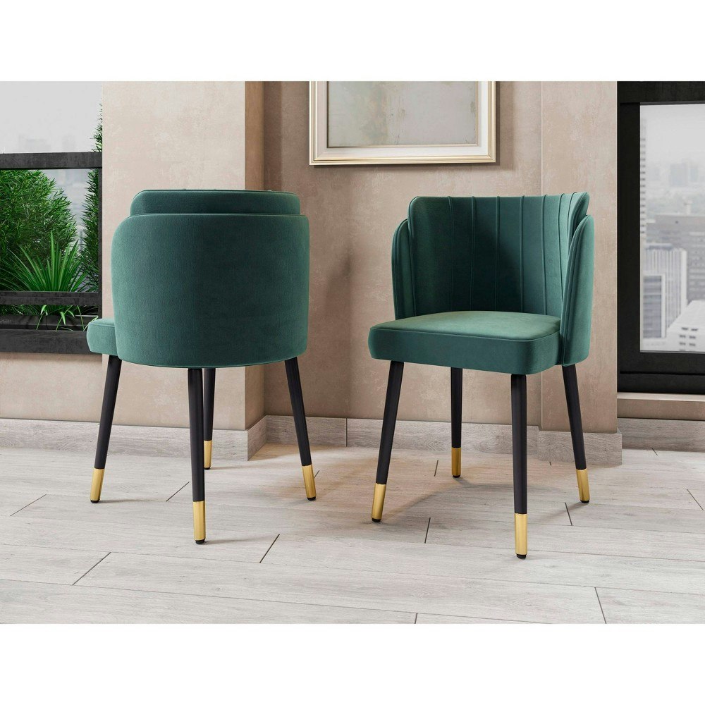 Manhattan Comfort Zephyr Velvet Dining Chair: $211.99 Manhattan Comfort Zephyr Velvet Dining Chair: $211.99