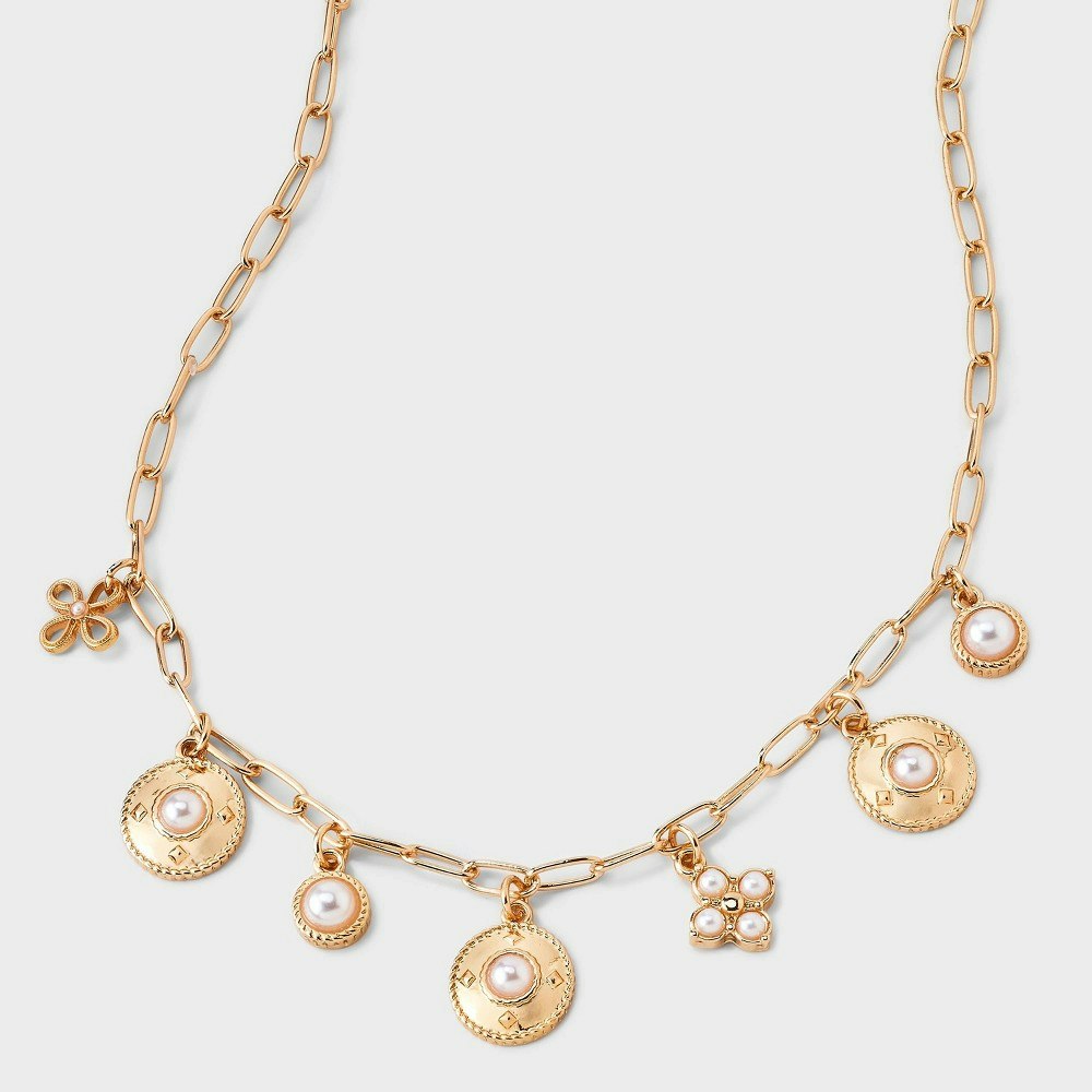 A New Day Pearl Charm Necklace: $14.99 A New Day Pearl Charm Necklace: $14.99
