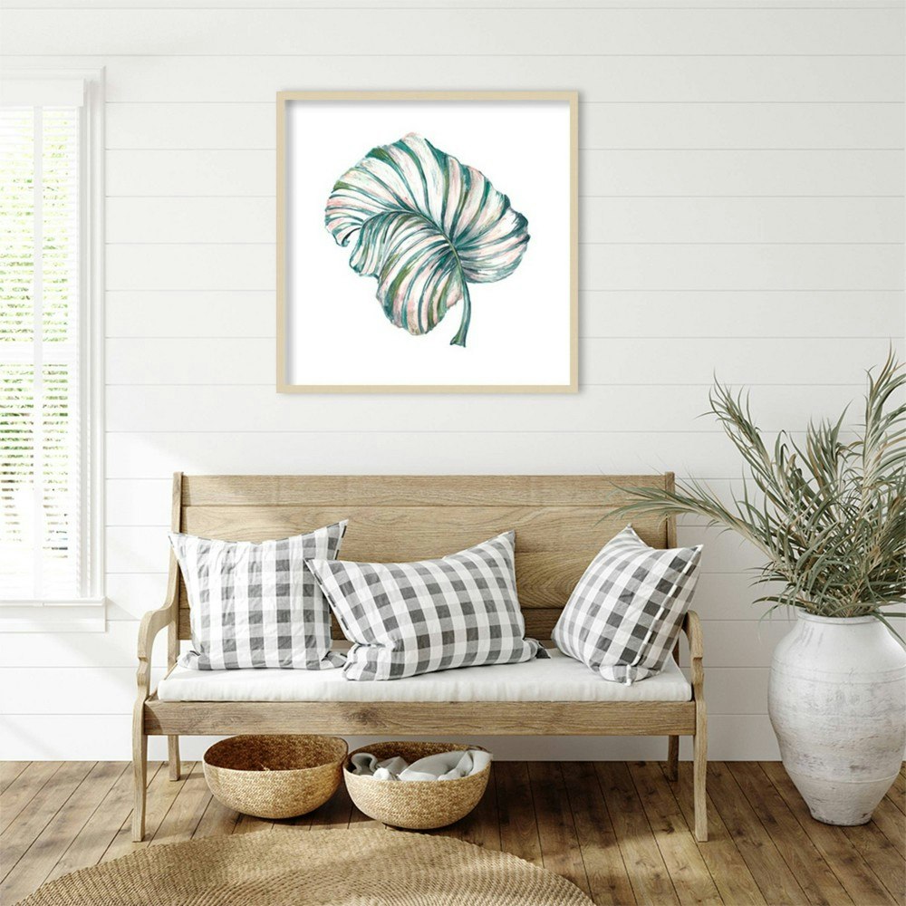 Amanti Art 33"x33" Island Leaf III Framed Wall Art Print: $253.99 Amanti Art 33"x33" Island Leaf III Framed Wall Art Print: $253.99