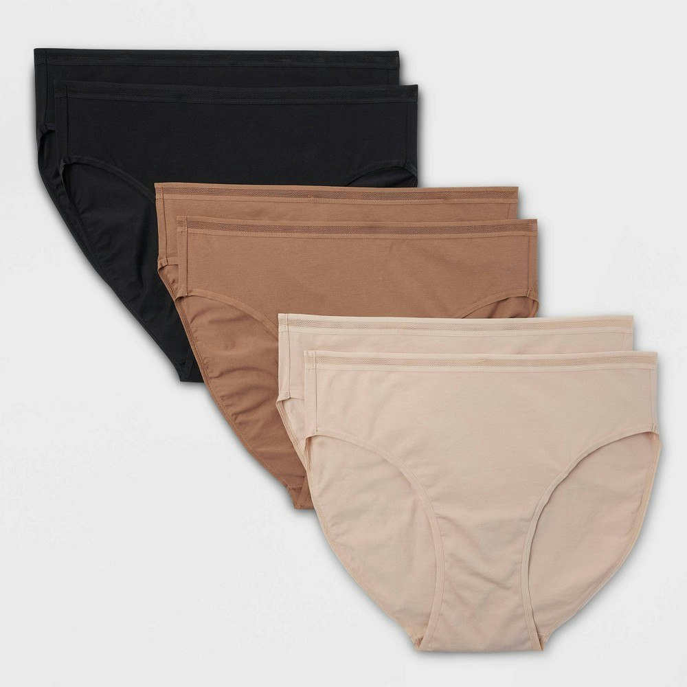 Auden Women's Cotton Stretch Bikini Underwear 6-Pack: $12 Auden Women's Cotton Stretch Bikini Underwear 6-Pack: $12