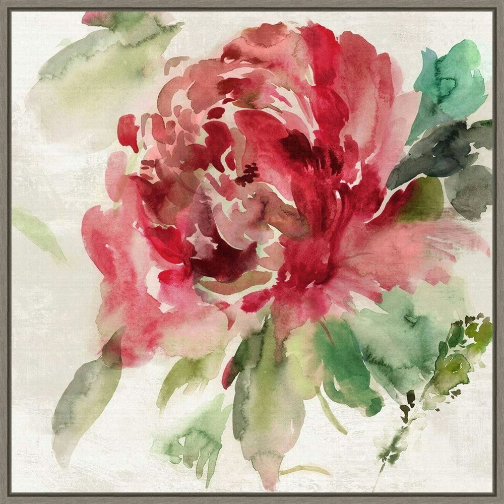 22" x 22" Fall Peony II Framed Canvas Wall Art: $87.99 22" x 22" Fall Peony II Framed Canvas Wall Art: $87.99