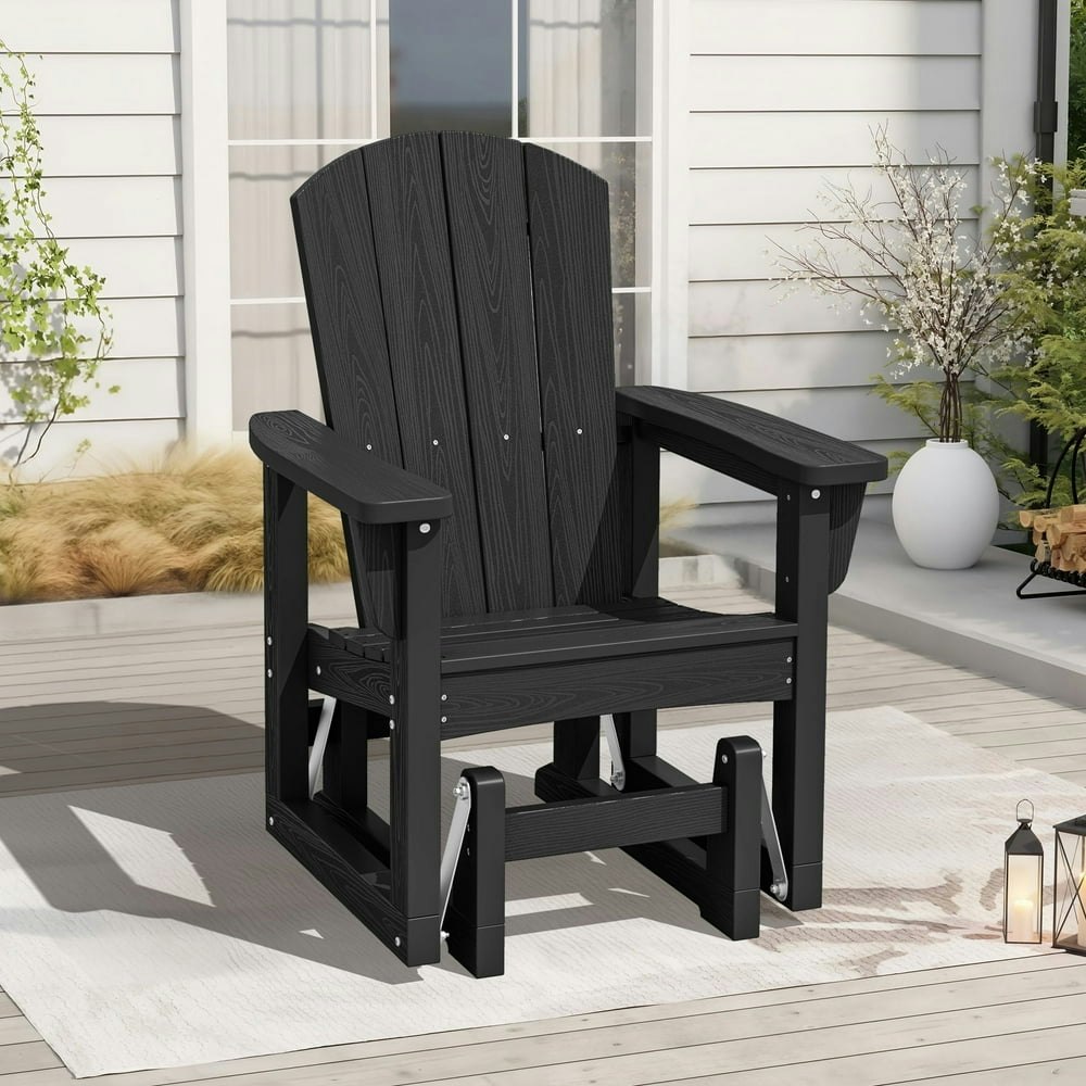 Serwall Outdoor HDPE Patio Glider Chair: $169.99 Serwall Outdoor HDPE Patio Glider Chair: $169.99