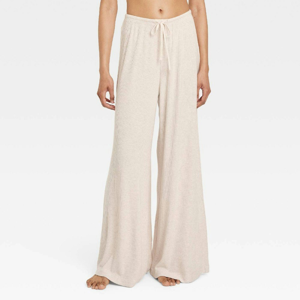 Auden Women's Cozy Ribbed Wide Leg Pants: $25 Auden Women's Cozy Ribbed Wide Leg Pants: $25