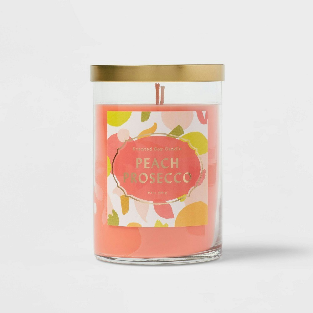 Opalhouse Peach Prosecco 2-Wick 21.5oz Jar Candle: $15