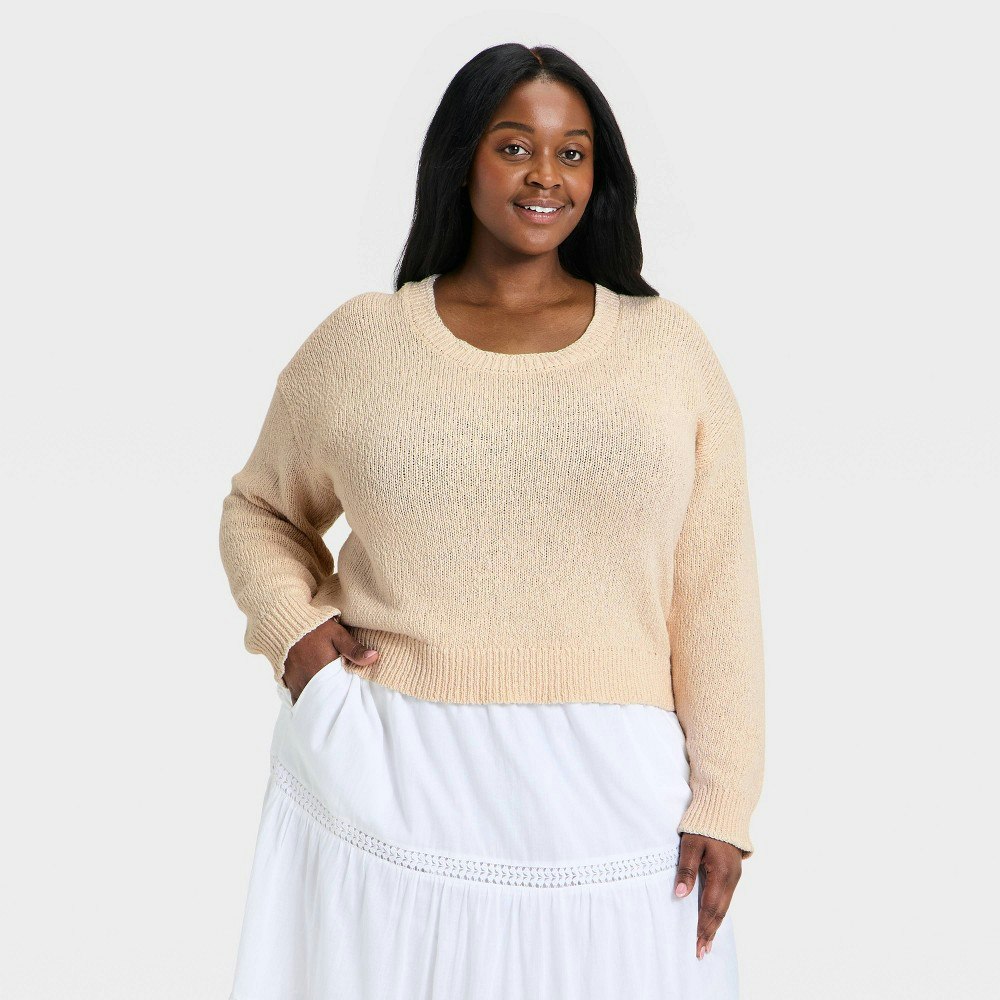 Universal Thread Women's Scoop Neck Pullover Sweater 4X: $38 Universal Thread Women's Scoop Neck Pullover Sweater 4X: $38
