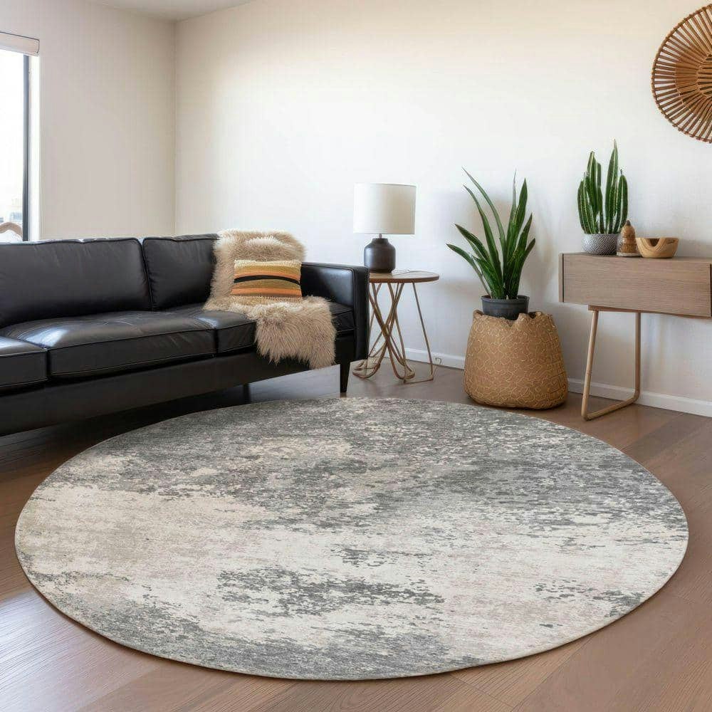Mayfield Machine Washable Abstract 8x8-Foot Round Rug: $265.33 Mayfield Machine Washable Abstract 8x8-Foot Round Rug: $265.33