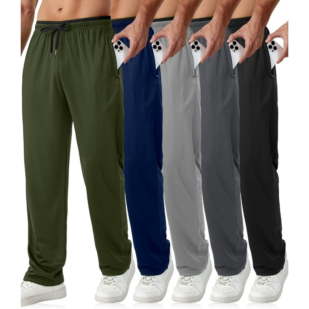 Men's Athletic Joggers with Zipper Pockets 5-Pack: $44.99 Men's Athletic Joggers with Zipper Pockets 5-Pack: $44.99