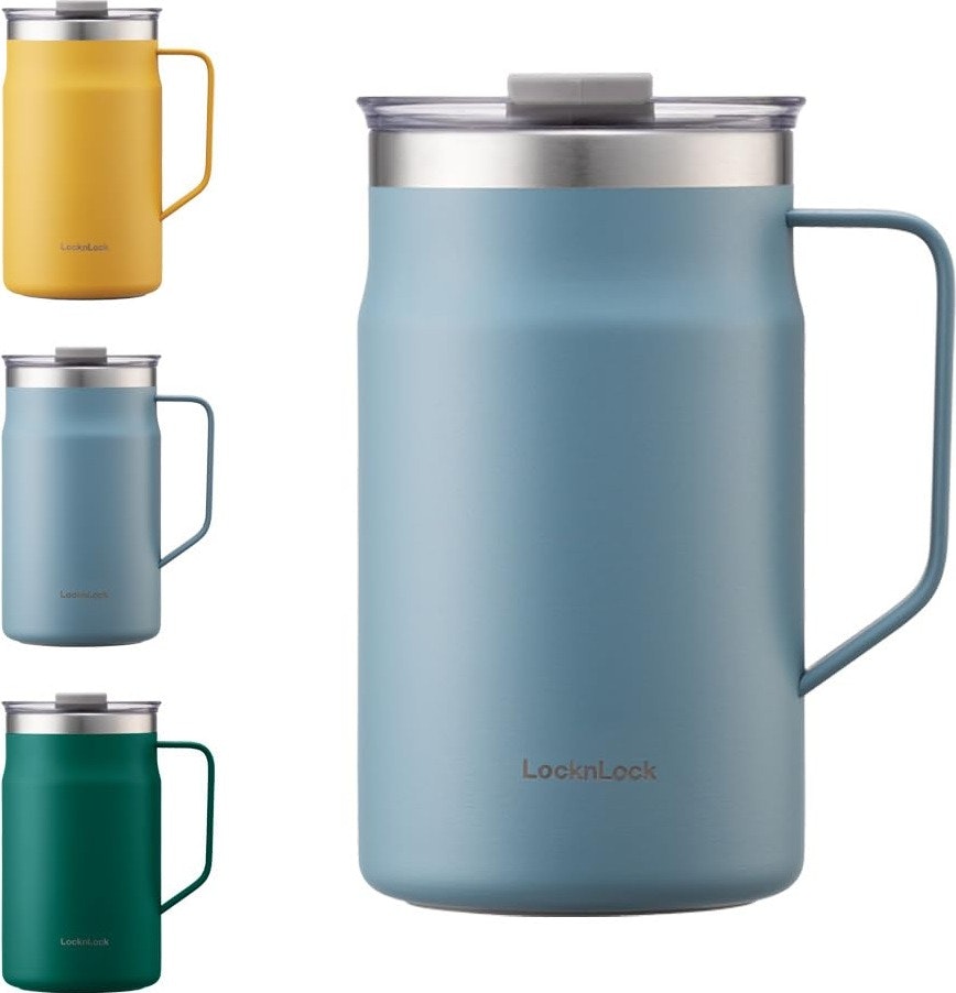LocknLock 20-oz. Stainless Steel Metro Mug: $12 LocknLock 20-oz. Stainless Steel Metro Mug: $12