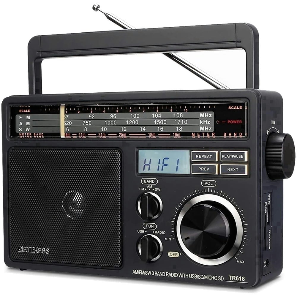 Retekess TR618 AM FM Portable Radio: $42.99