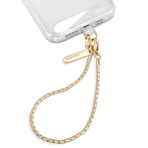 Moutakey Detachable Metal Phone Wrist Strap w/ 2 Tether Tabs: $14.99