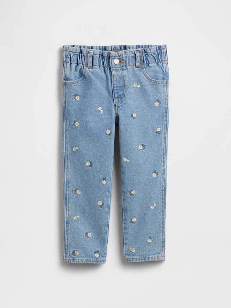 babyGap Embroidered Paperbag Mom Jeans: $17.99 babyGap Embroidered Paperbag Mom Jeans: $17.99