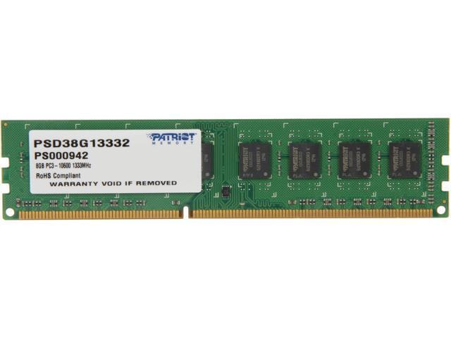 Patriot Signature 8GB DDR3 1333MHz Desktop Memory: $40.62