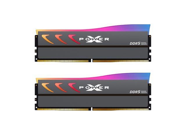 Silicon Power Storm RGB 32GB 6000MT/s DDR5 Desktop Memory 2-Pack: $437.99