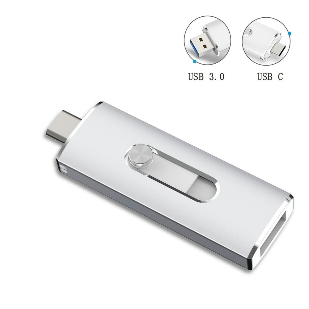 Topesel 256GB USB 3.0 and USB-C Flash Drive: $34.99