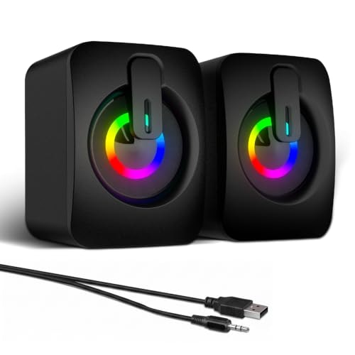 Melogaga RGB USB Computer Speakers: $9.79 Melogaga RGB USB Computer Speakers: $9.79