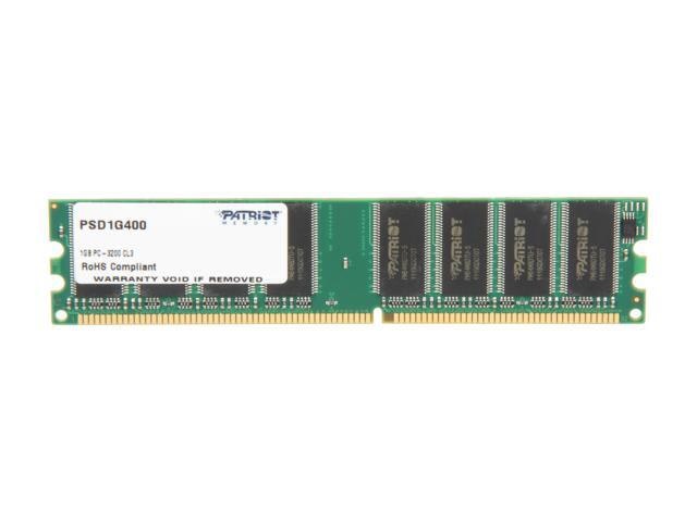 Patriot 1GB DDR 400 PC 3200 Desktop Memory: $48.17 Patriot 1GB DDR 400 PC 3200 Desktop Memory: $48.17