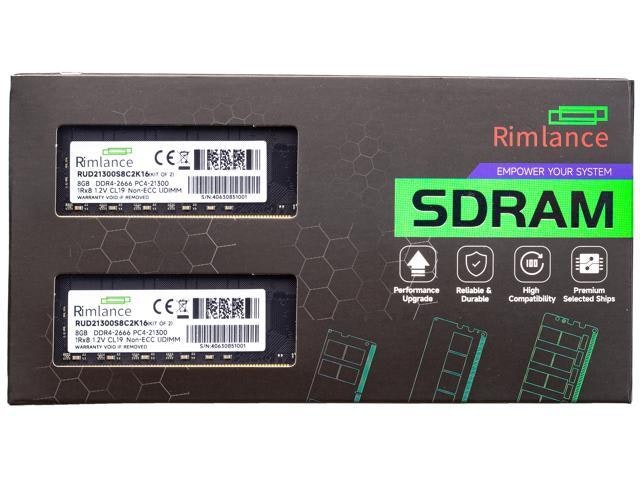 Rimlance 16GB (2x8GB) DDR4 2666MHz Desktop Memory: $83.99 Rimlance 16GB (2x8GB) DDR4 2666MHz Desktop Memory: $83.99