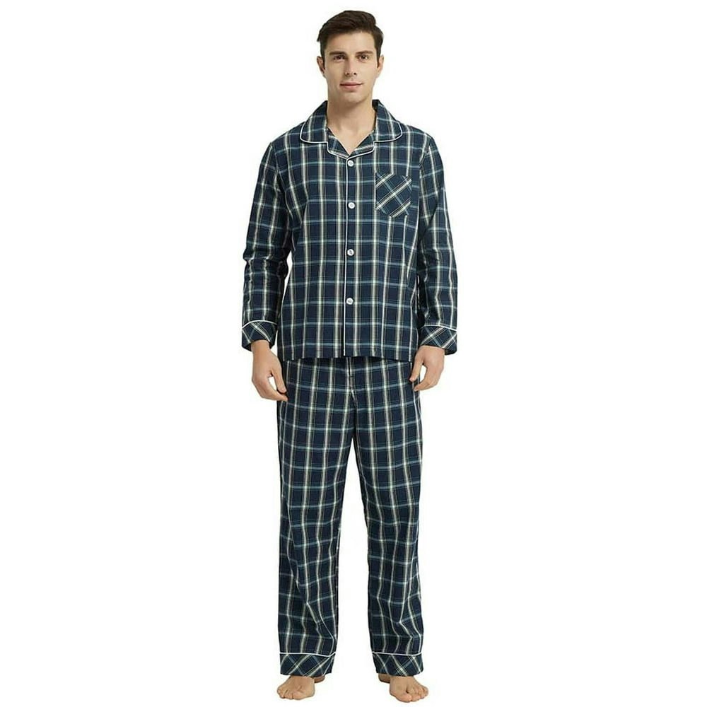 Vulcanodon Men's Cotton Long Sleeve Pajama Set: $23.99