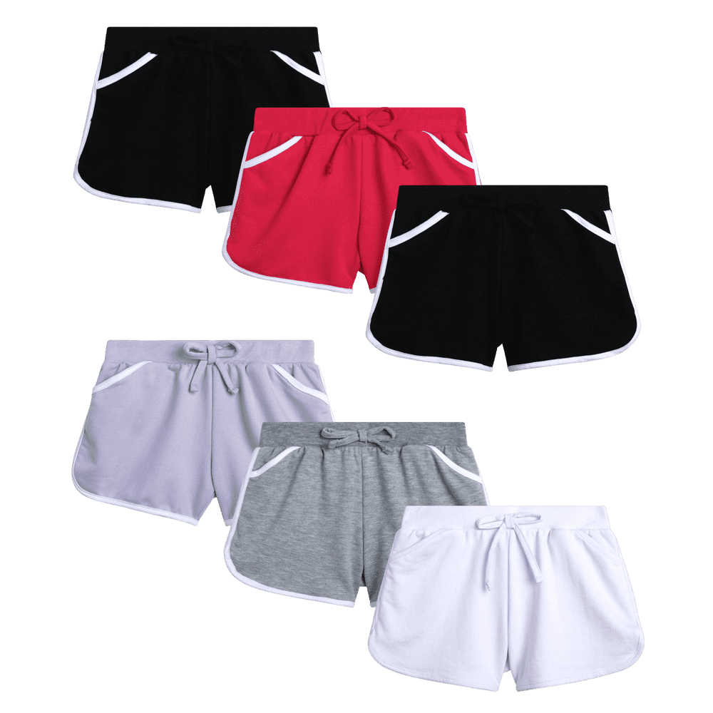 Real Love Girls French Terry Athletic Shorts 6-Pack: $27.98 Real Love Girls French Terry Athletic Shorts 6-Pack: $27.98