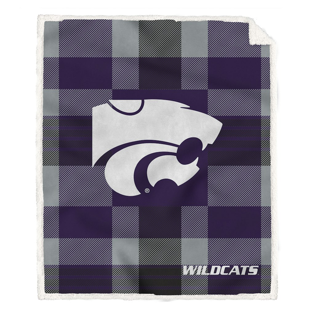 Kansas State Wildcats 60" x 70" Plaid Plush Sherpa Blanket: $59.99 Kansas State Wildcats 60" x 70" Plaid Plush Sherpa Blanket: $59.99